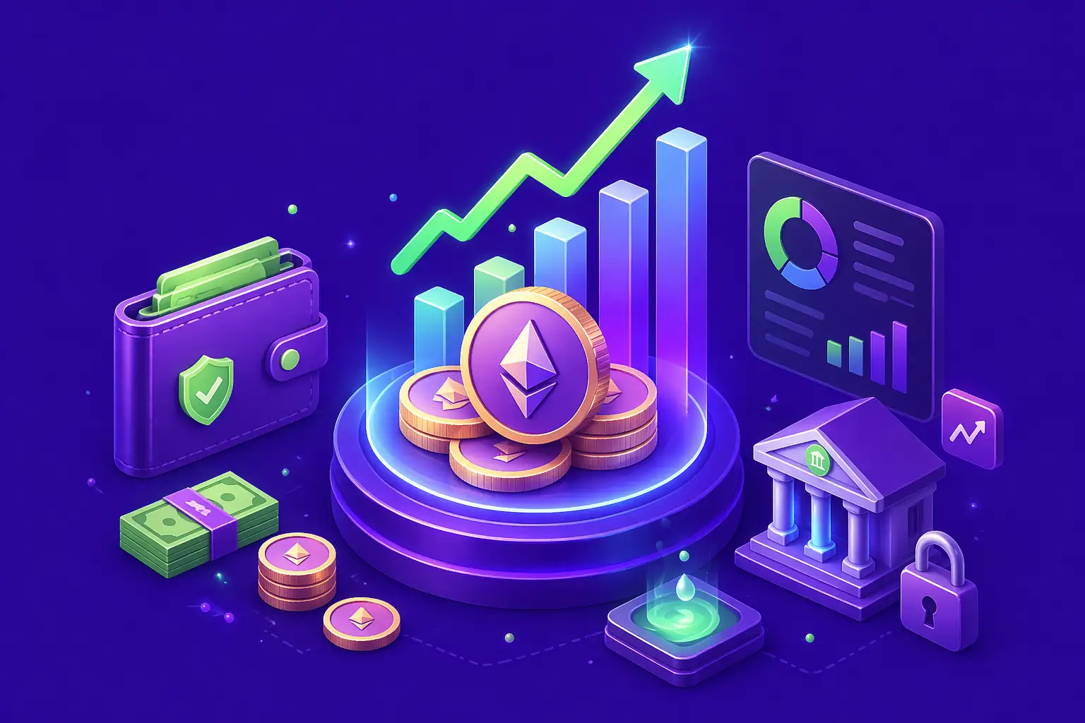 ROI of DeFi — overview illustration for enterprise teams
