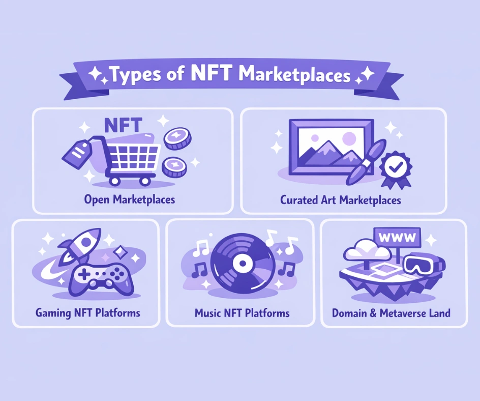 Types of NFT Marketplaces Built for Creators