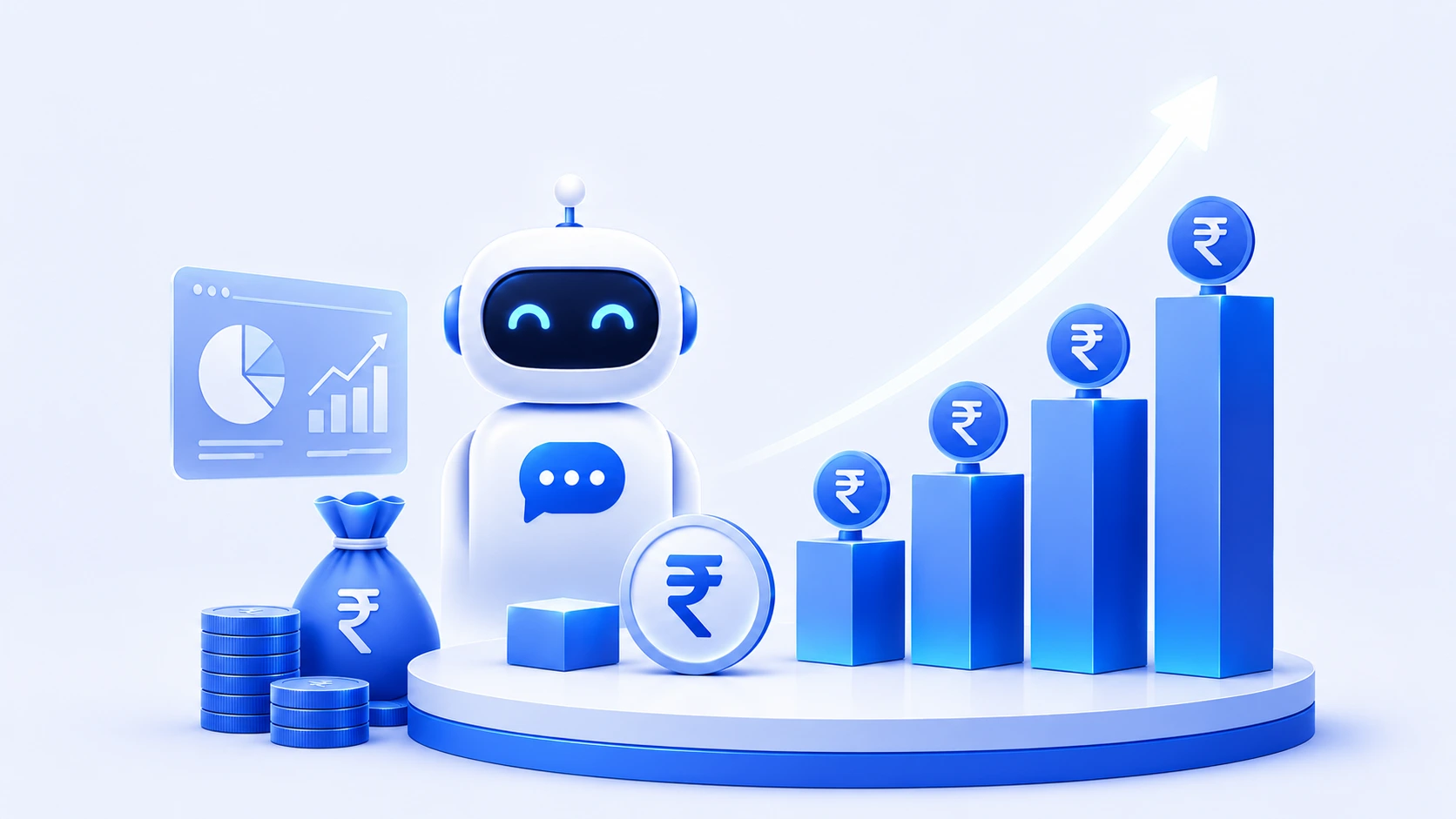 AI chatbot platforms showing biggest share in India with rising revenue growth visuals