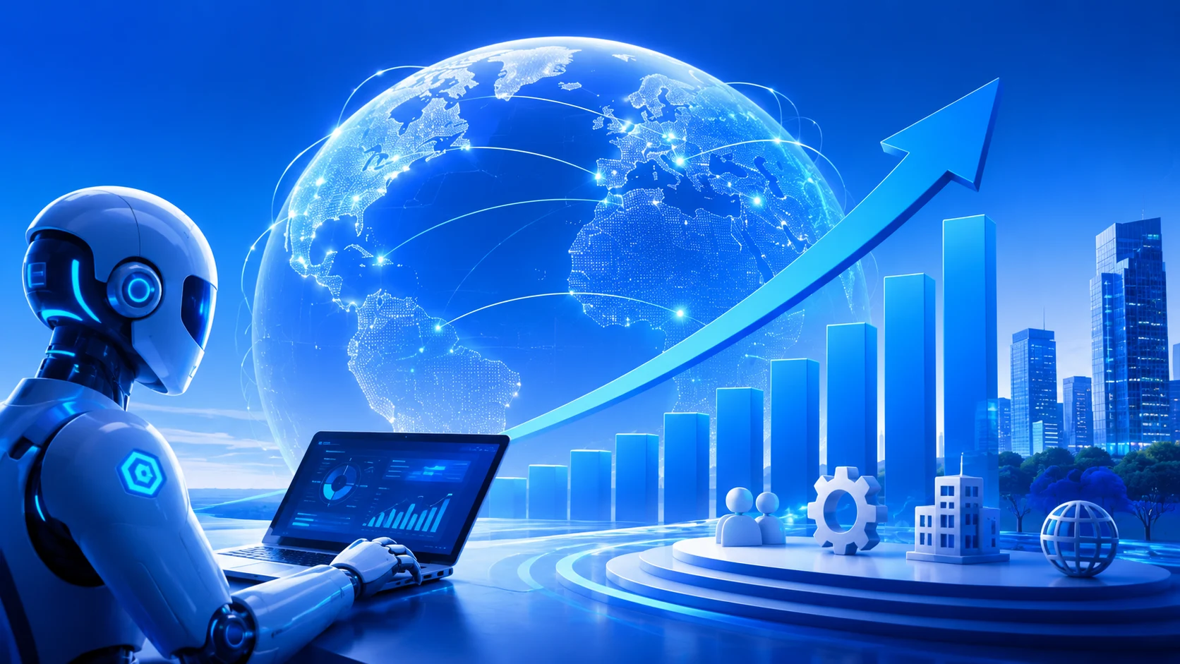 AI Copilot Market growth chart showing global enterprise adoption trends and investment