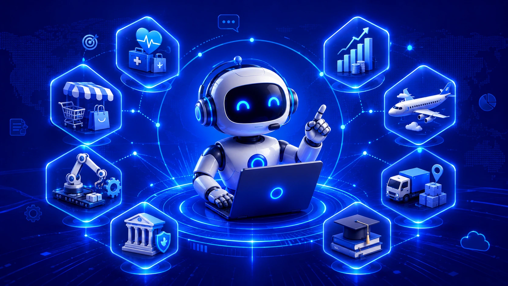 AI Copilot Use Cases across industries showing applications