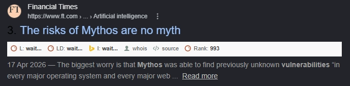 India Finance Ministry response to Mythos Ecosystem Updates 2026 and Claude Mythos AI security threat