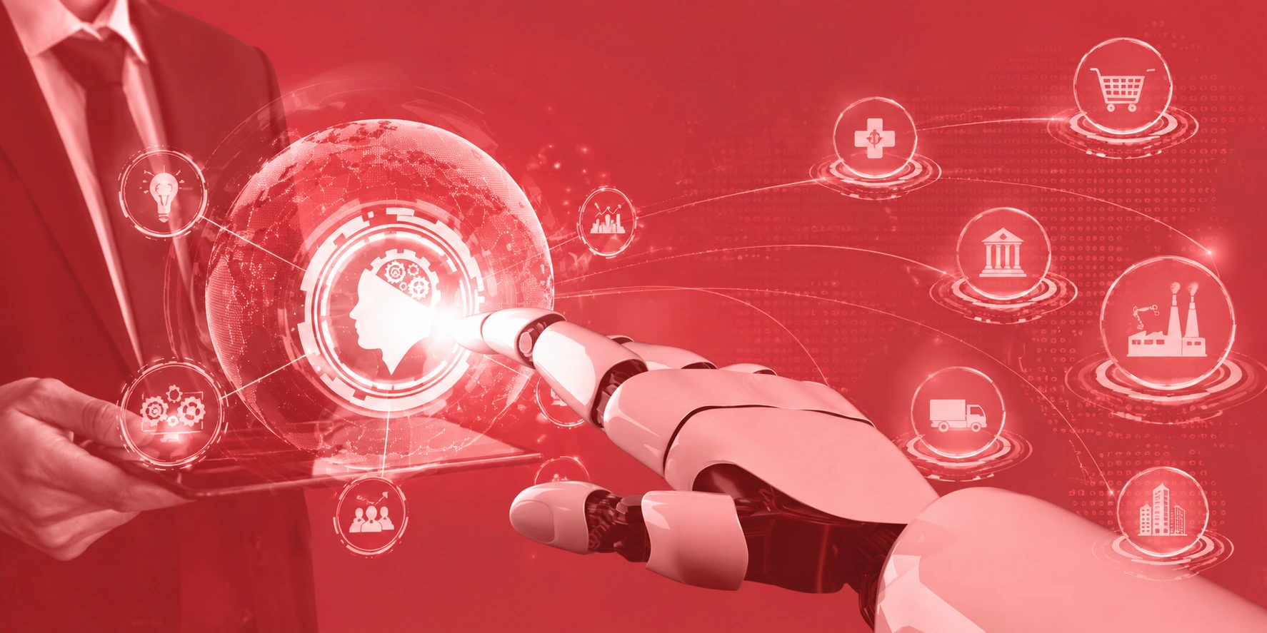 Real-world generative AI applications transforming businesses across healthcare, finance, retail, manufacturing, and other modern industries.