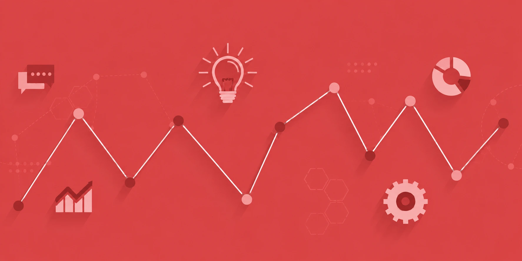 Modern digital illustration featuring connected analytics and technology elements that highlight the growth of the microservices market for scalable business applications in 2026.