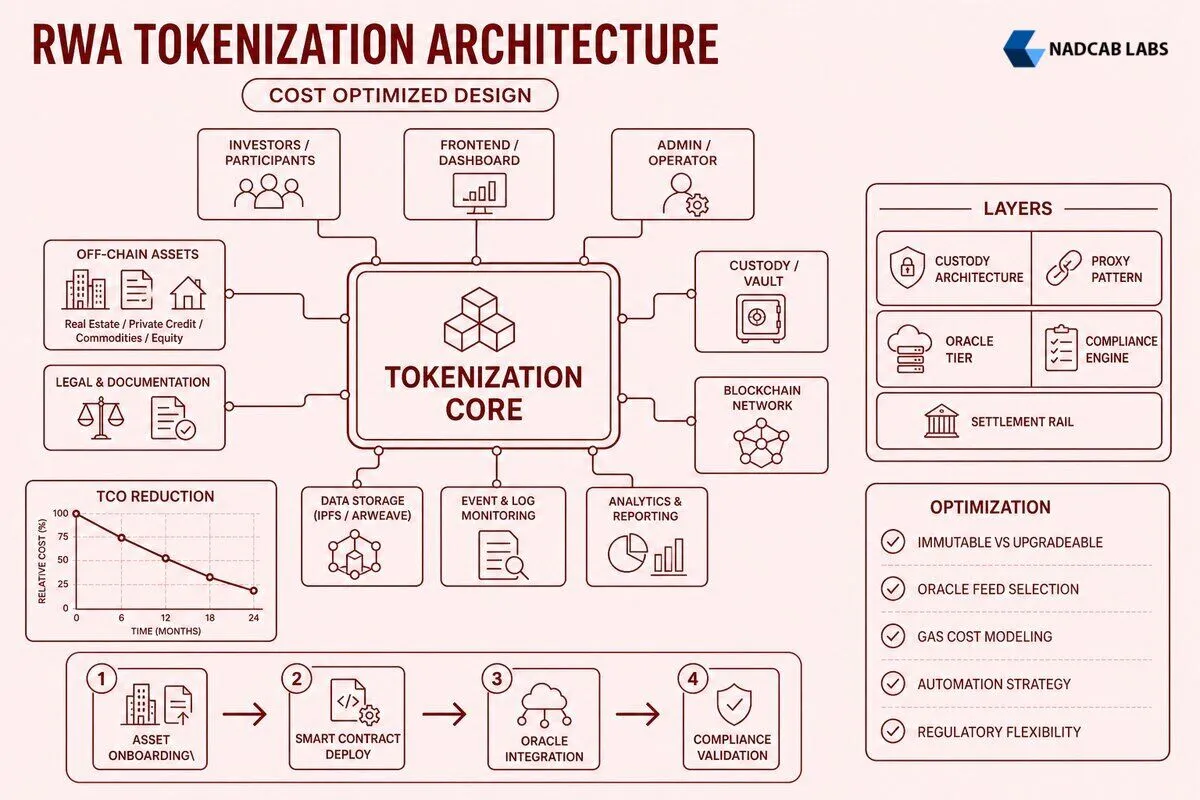 Cost Optimized Design Patterns Rwa Tokenization β technical process flow chart