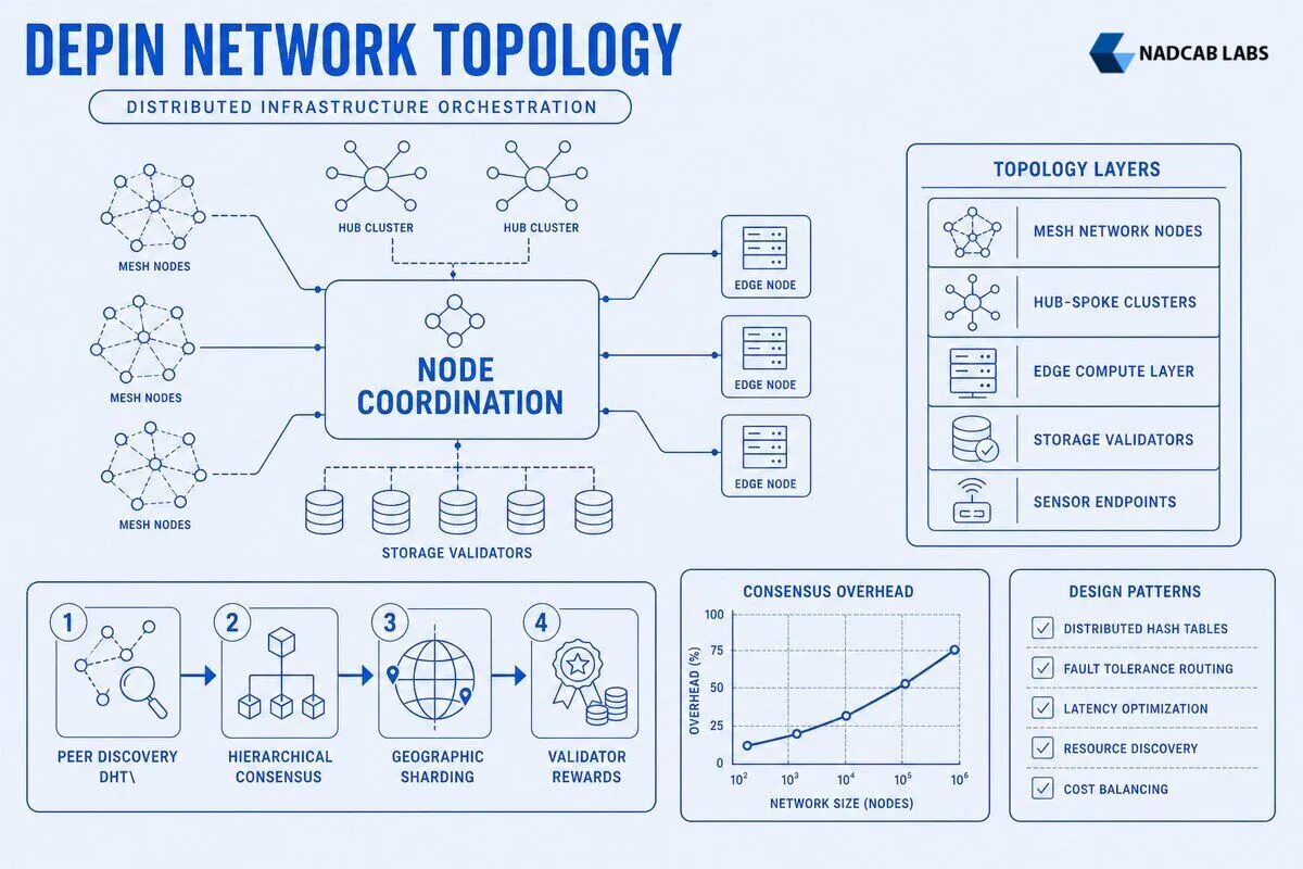 Depin Network Architecture Topology Models Node — labelled architecture diagram