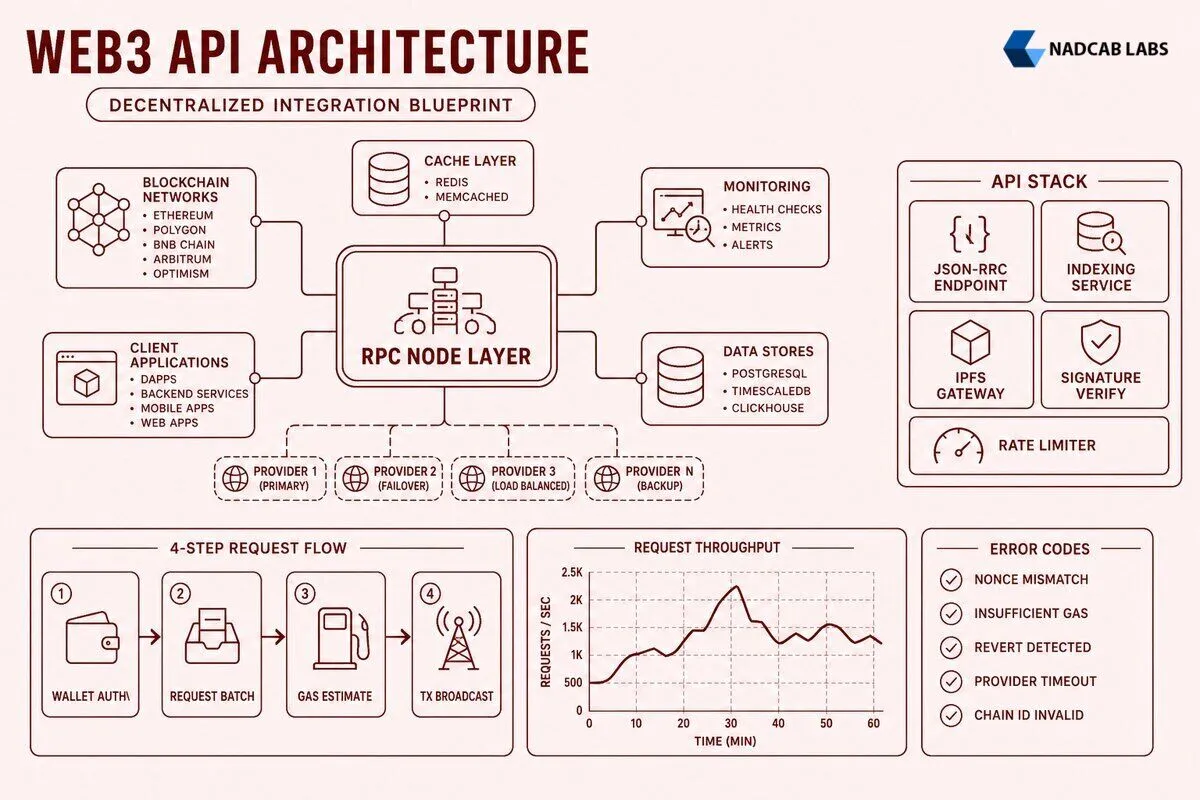 Integrate Web3 Apis Authentication Error Handling — technical process flow chart
