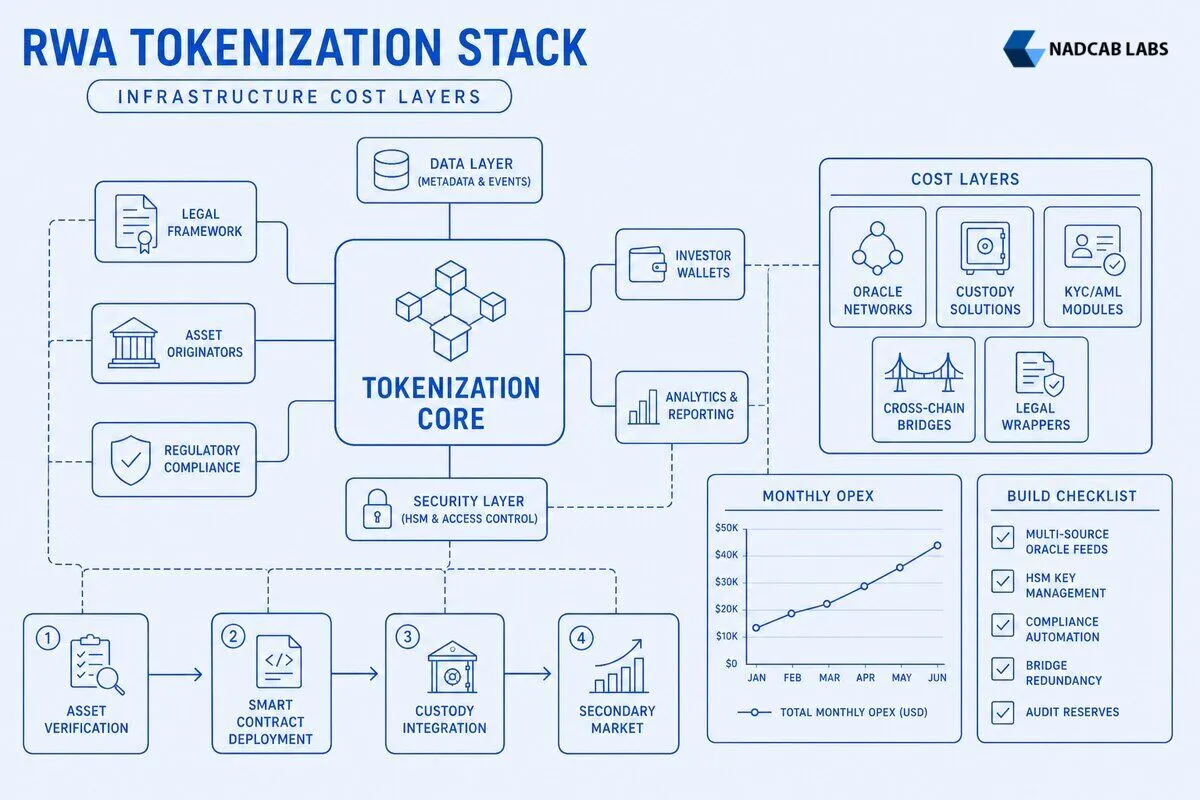 Rwa Tokenization Infrastructure Cost Modeling Layer — technical process flow chart