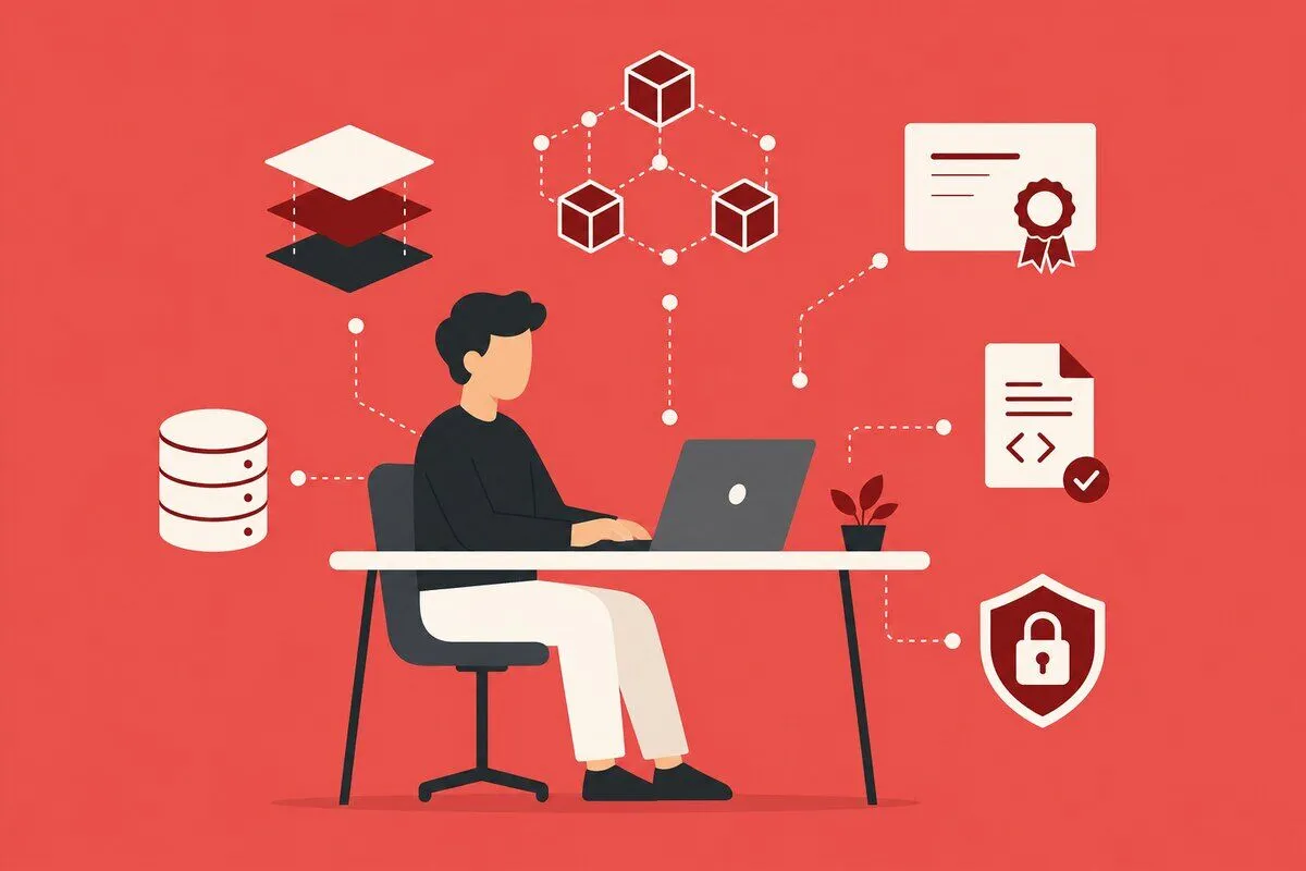 Blockchain Education Platform Architecture Multi Layer — overview illustration