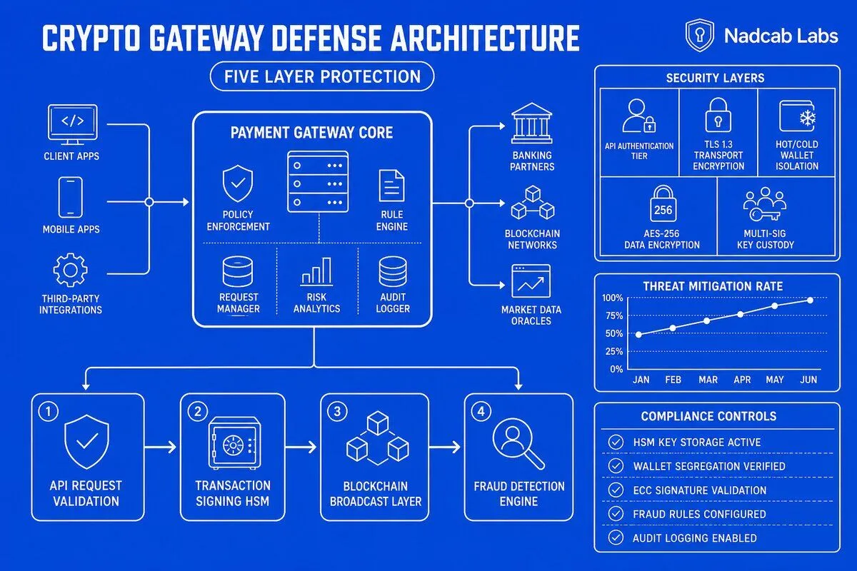 Payment gateway security layers — technical process flow for implementation planning