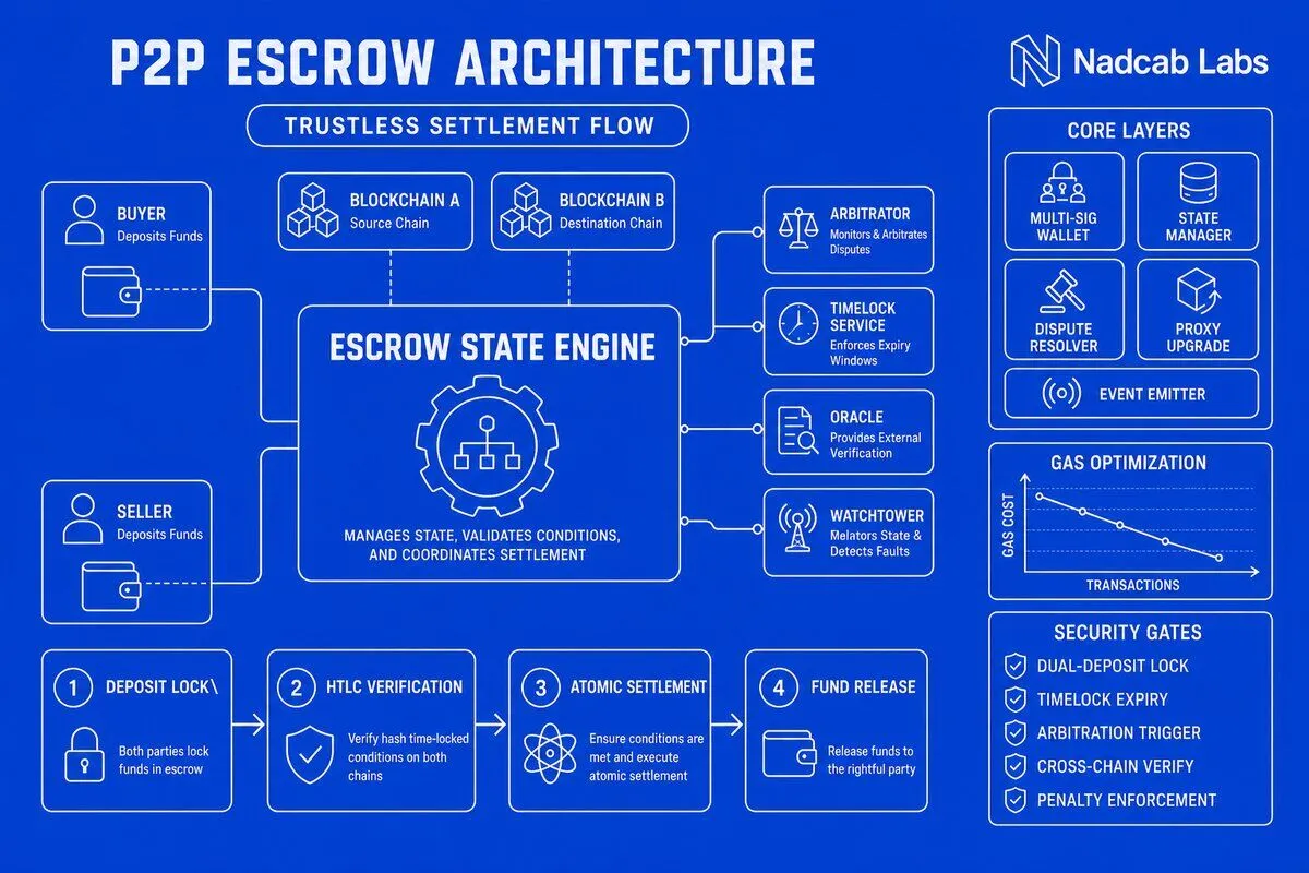 Escrow smart contract design — Nadcab Labs
