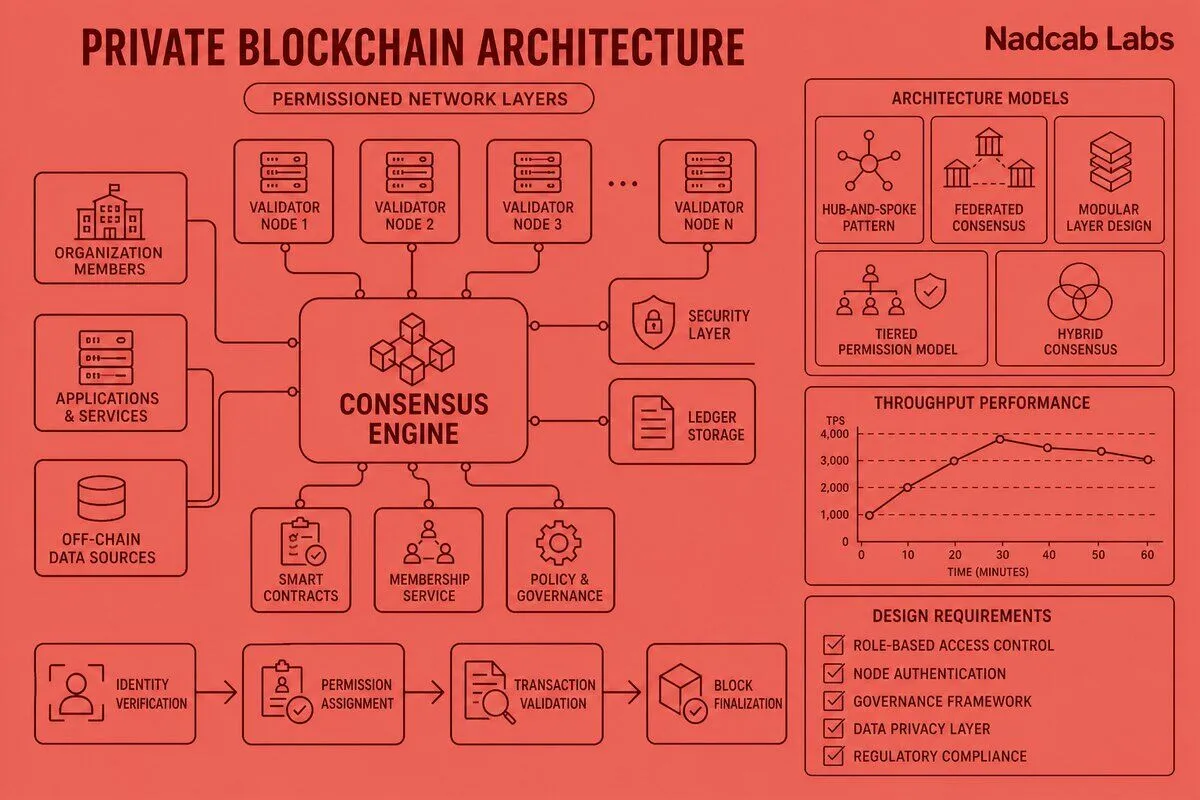 Private blockchain architecture design patterns — Nadcab Labs