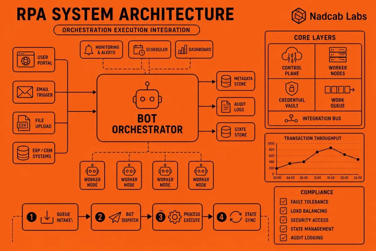 Rpa Architecture Design Patterns Technical Blueprint — technical process flow chart