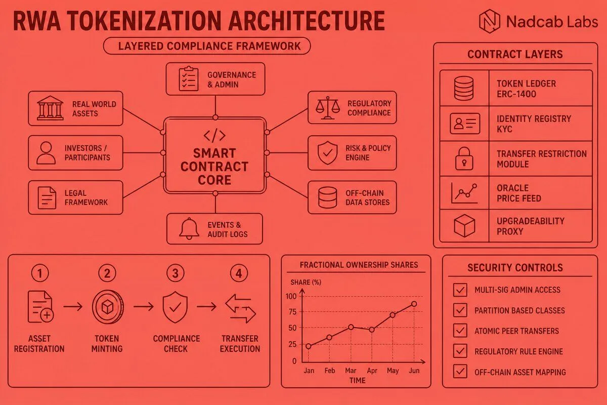 Rwa Tokenization Smart Contract Architecture Technical — technical process flow chart