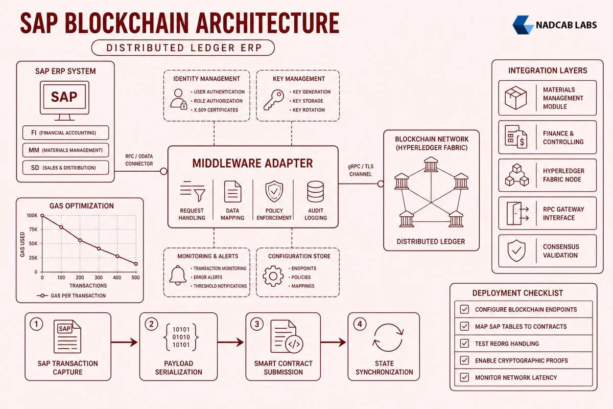 Sap Blockchain Integration Architecture Implementation Guide — labelled architecture diagram