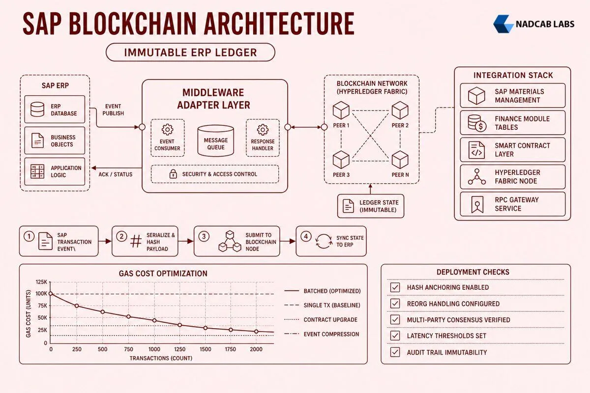 Sap Blockchain Integration Architecture Implementation Guide — technical process flow chart