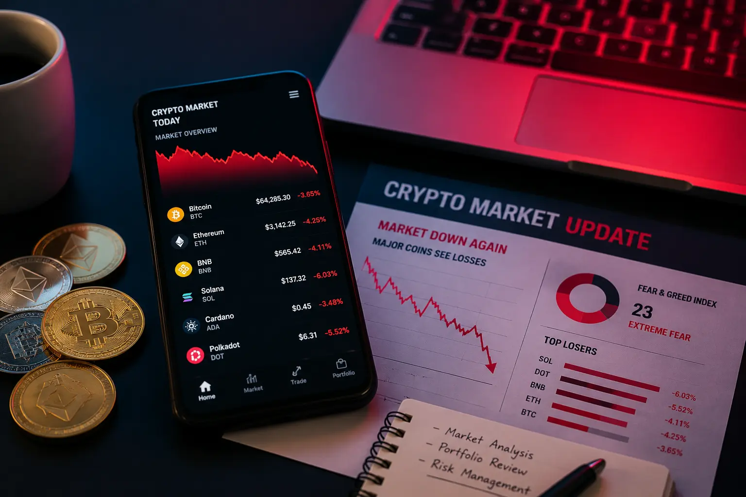 Smart Contract and DeFi Coins Lead Losses as Bitcoin Falls — smart Contract Defi Crypto Losses Bitcoin Fall