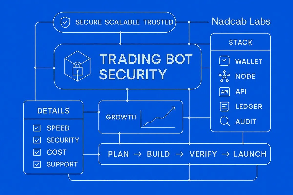 Trading bot security architecture — Nadcab Labs