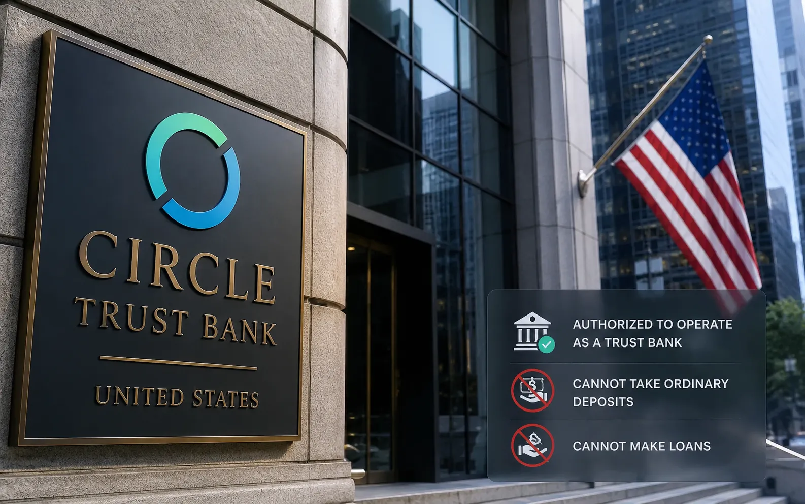 Circle Gets US Trust Bank Approval — But Can't Take Deposits or Make Loans